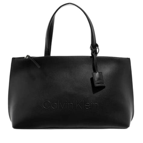 calvin klein shopping bag black|Calvin Klein handbags outlet.